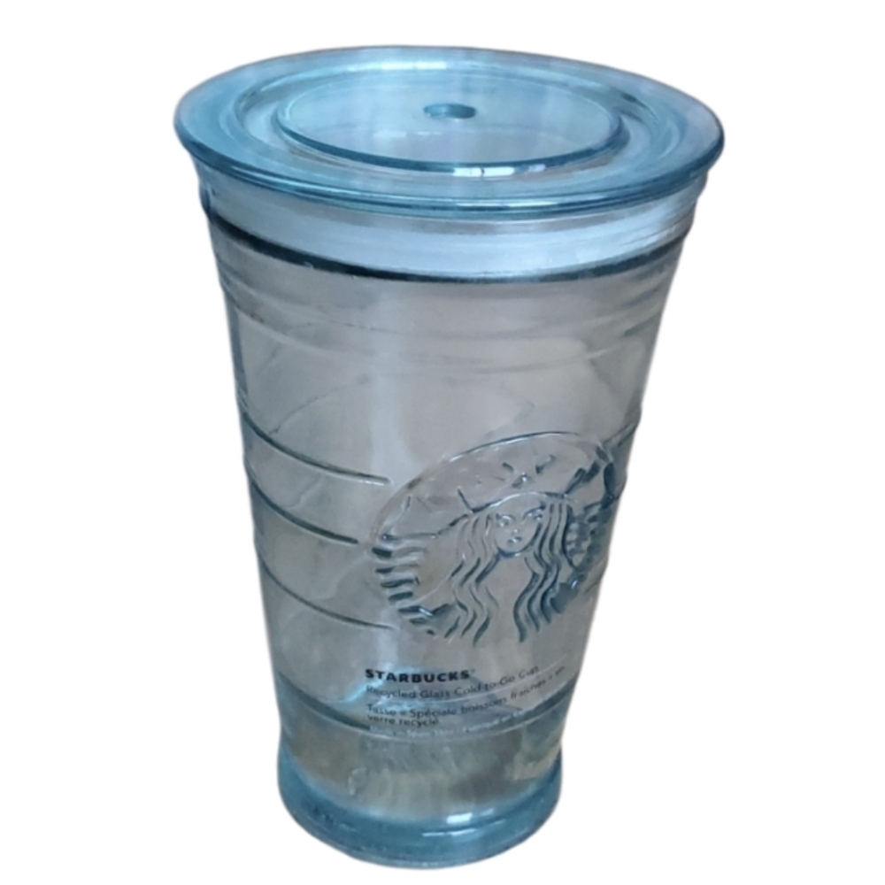 NWT Starbucks Green Recycled Glass‎ 16oz Grande Reusable Cup